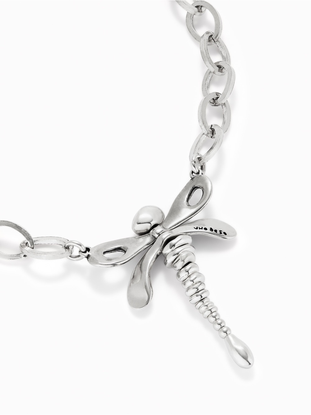 UNO de 50 Silver Dragonfly Pendant Necklace